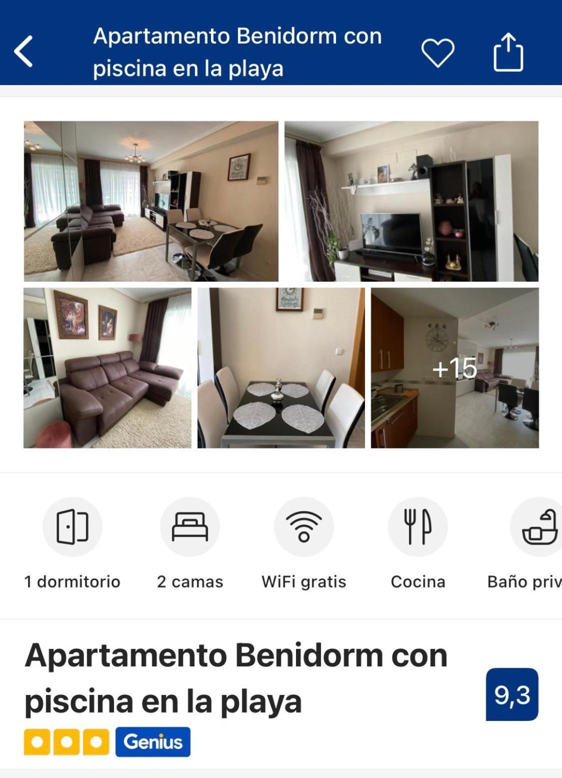 Apartamento Benidorm Con Piscina En La Playa Кала-де-Финистрат Экстерьер фото